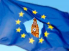 Europese vlag met Big Ben 